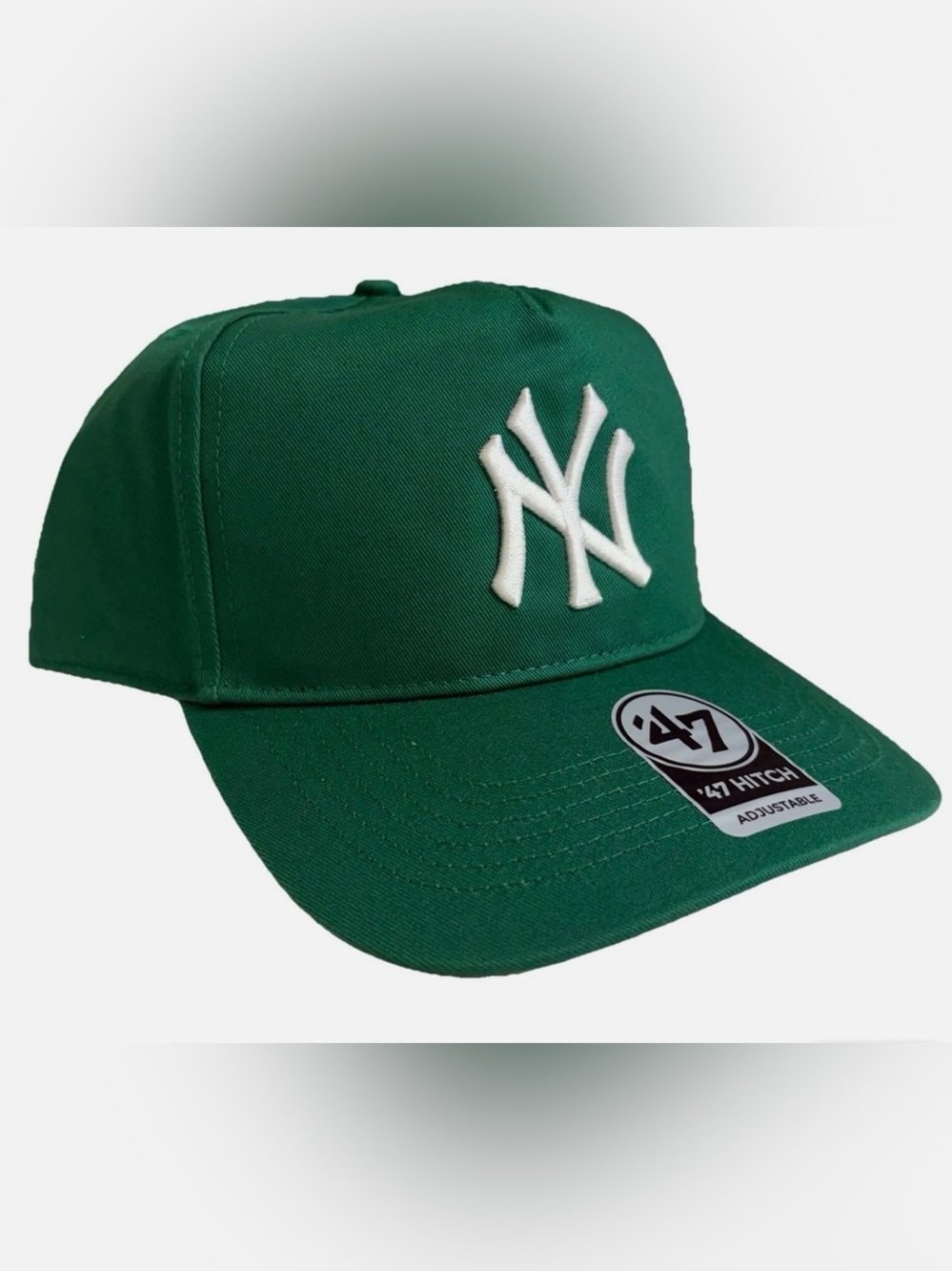 New York Yankees '47 Brand Green White Hitch Snapback Adjustable Cap Hat OSFM